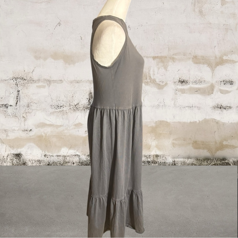Universal Thread Sleeveless Tiered Gray Midi Dress Size XS - Picture 3 of 6